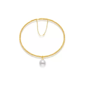 18K Solid Gold Freshwater Pearl Bracelet KB00015