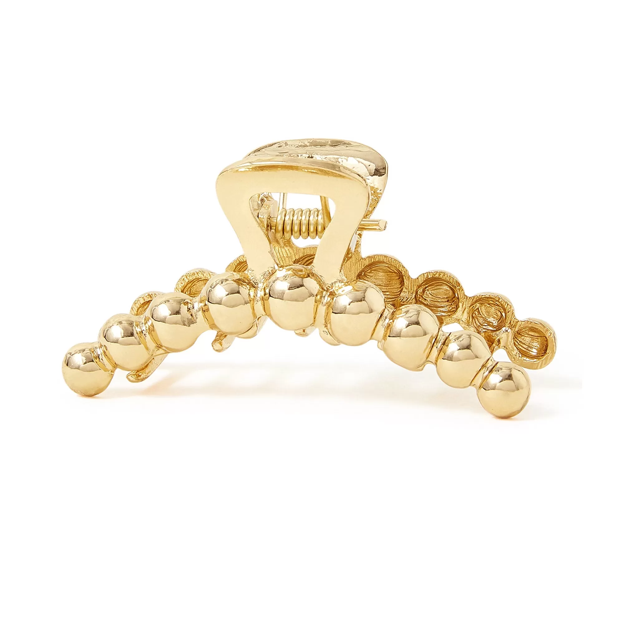 Accessorize London Gold Metal Ball Claw Clip