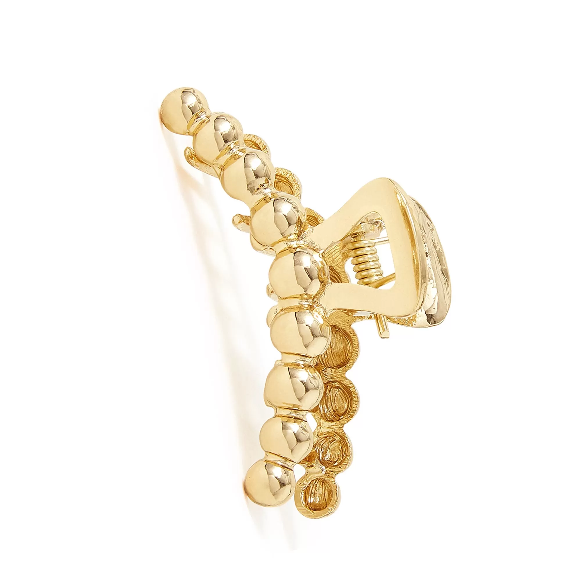 Accessorize London Gold Metal Ball Claw Clip