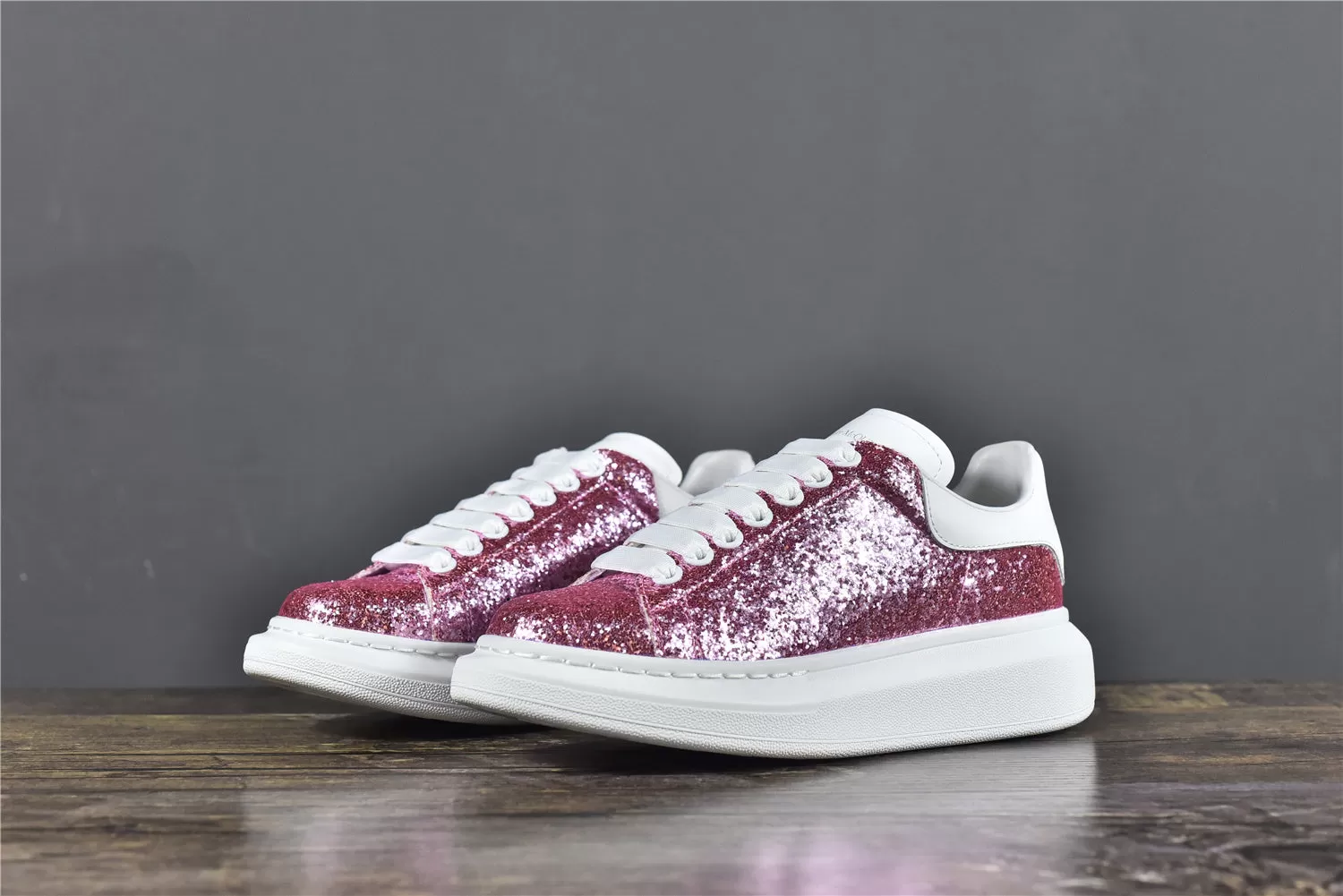 Alexander McQ Oversized Pink Glitter