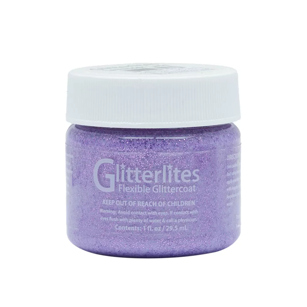 Angelus Glitter Leather Paint - Lavender Lace 138