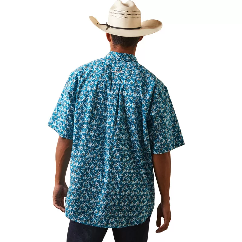 'Ariat' Men's Kavir Classic Fit Button Down - Blue