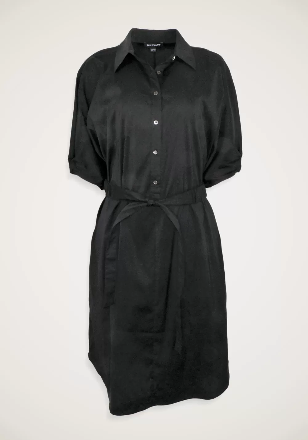 BELTED SHIRT DRESS - REPEAT