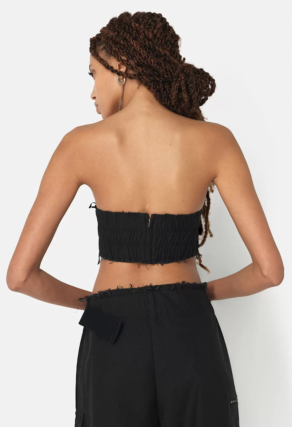 Belted Tube Top / Black