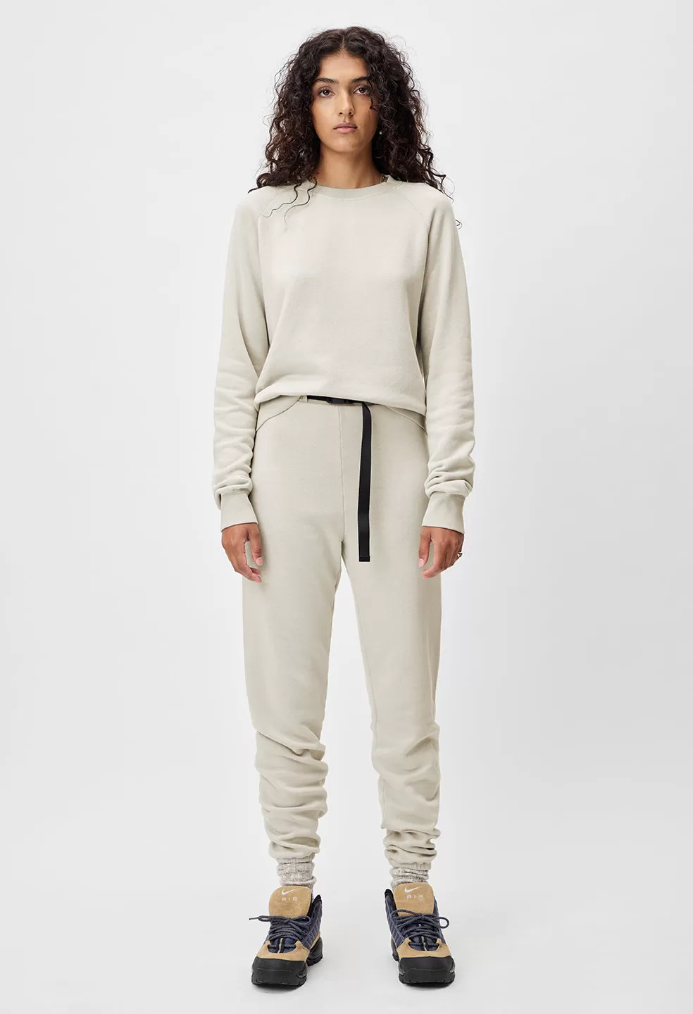 Belted Vintage Fleece Sweatpants / Pumice