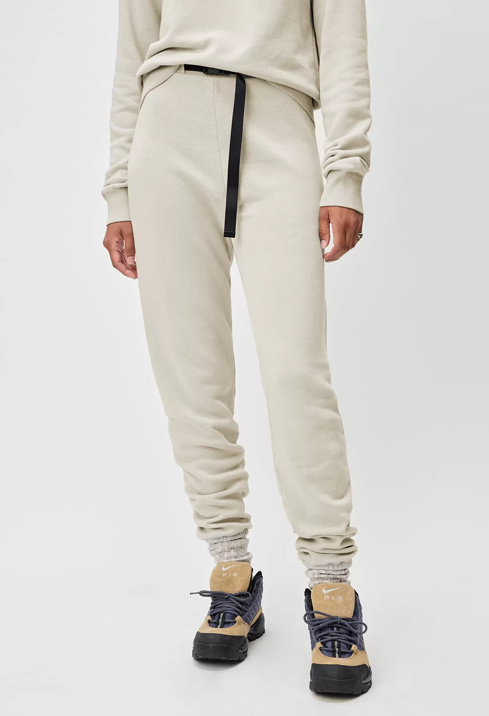 Belted Vintage Fleece Sweatpants / Pumice