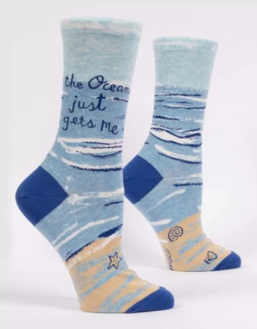 Blue Q - Ocean Just Gets Me W-Crew Socks