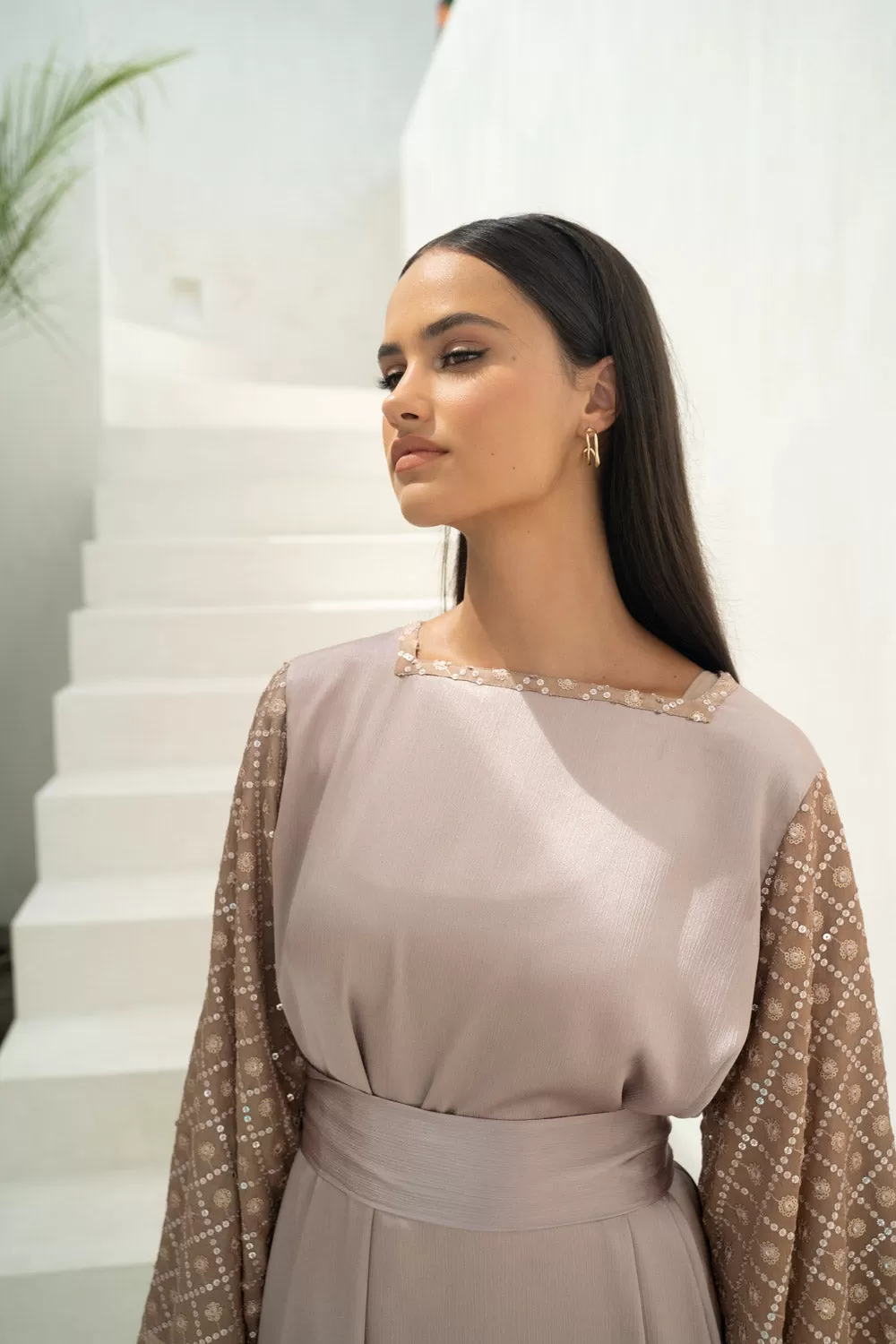 Blushing Harmony Abaya