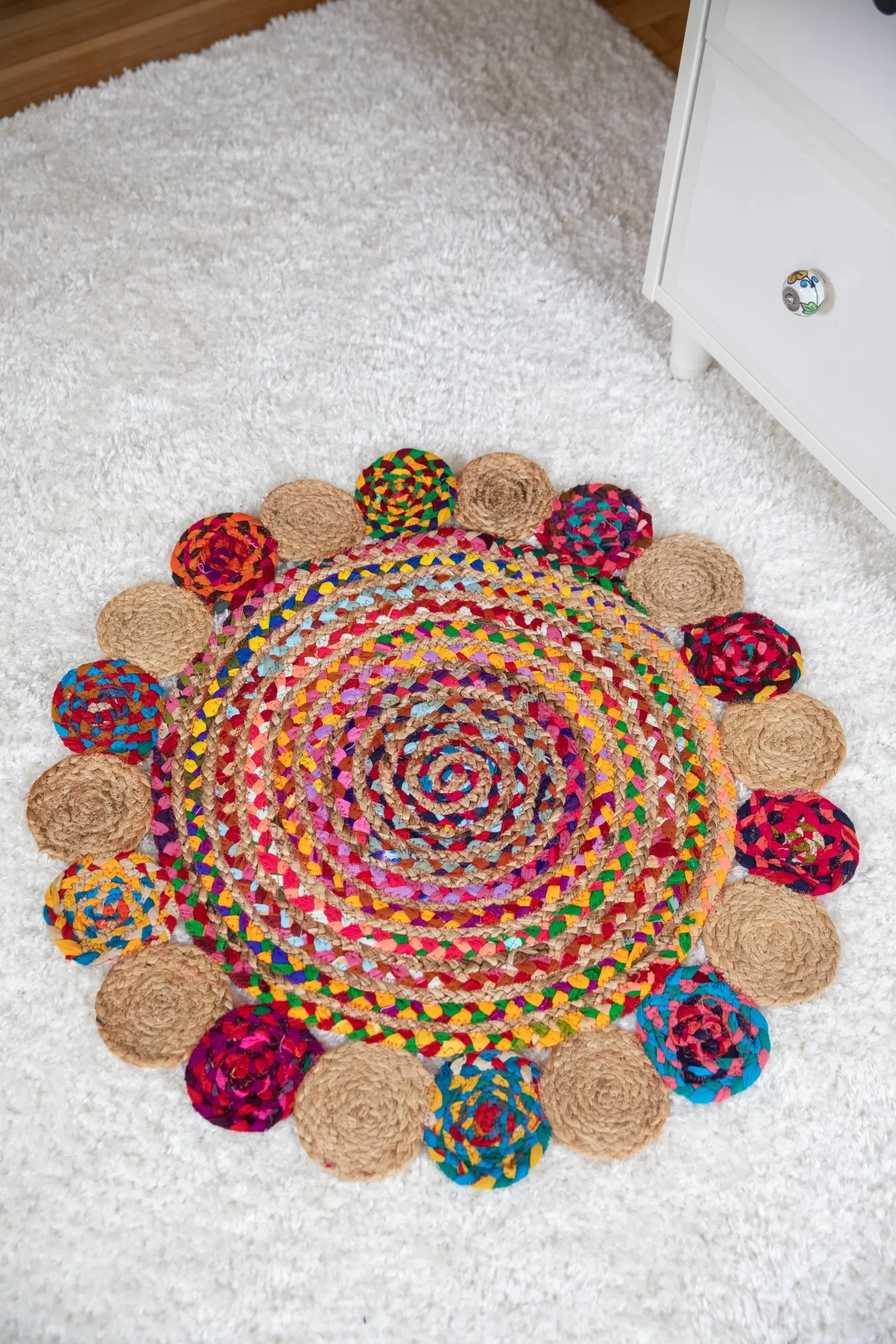 Braided Jute Rag Rug