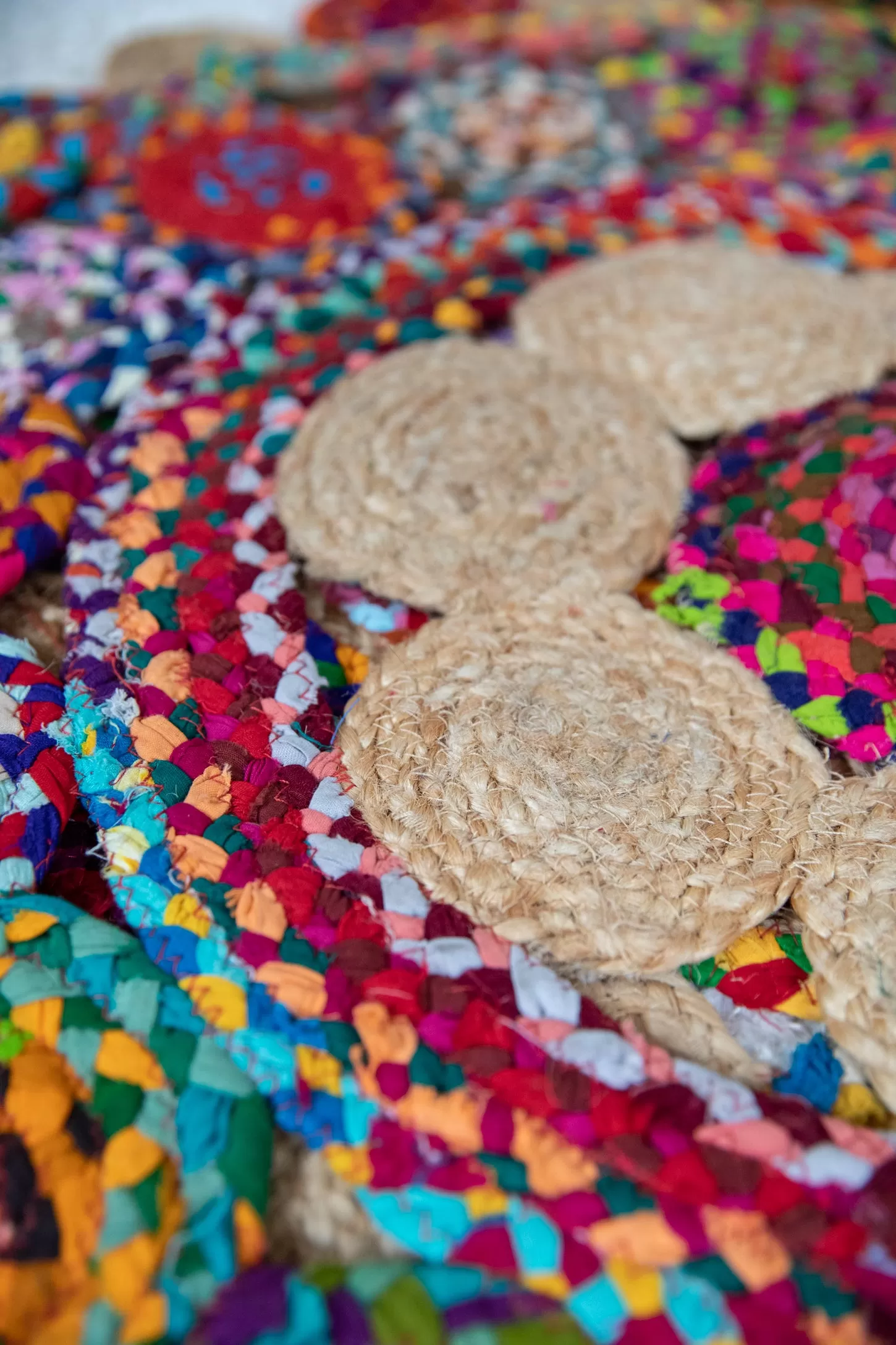 Braided Jute Rag Rug