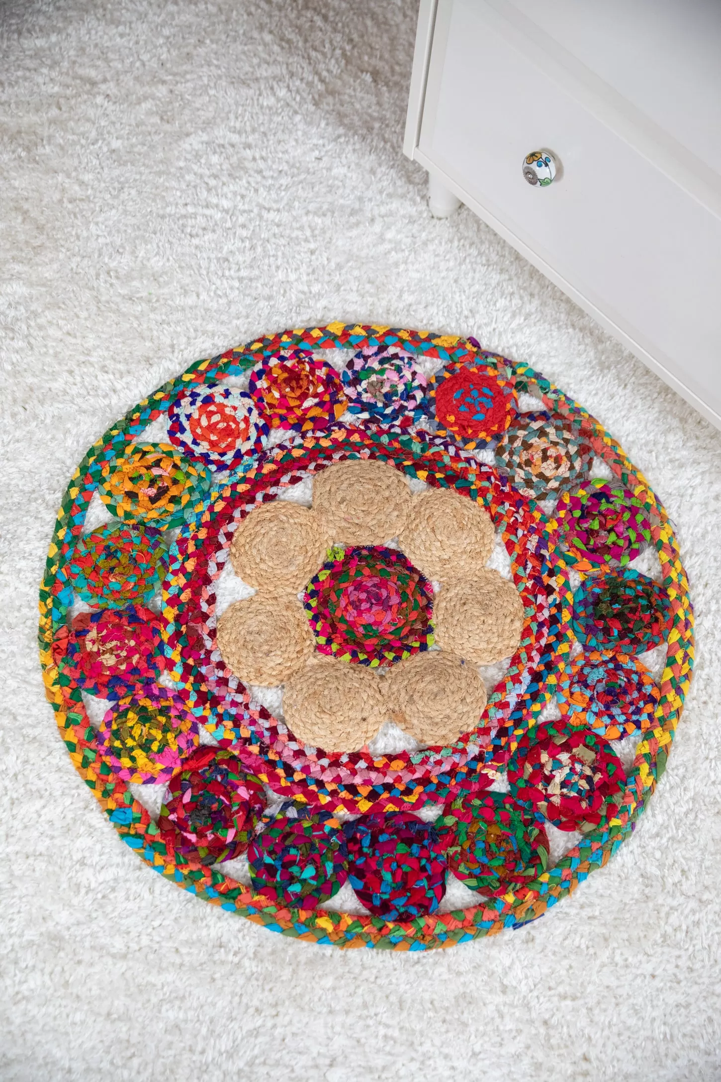 Braided Jute Rag Rug