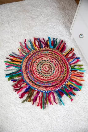 Braided Jute Rag Rug