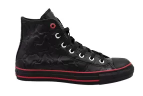 Converse Chuck Taylor Africas Hi Black Leather Lace Up Unisex Plimsolls 103483