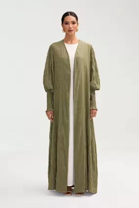 Deena Open Abaya - Sage