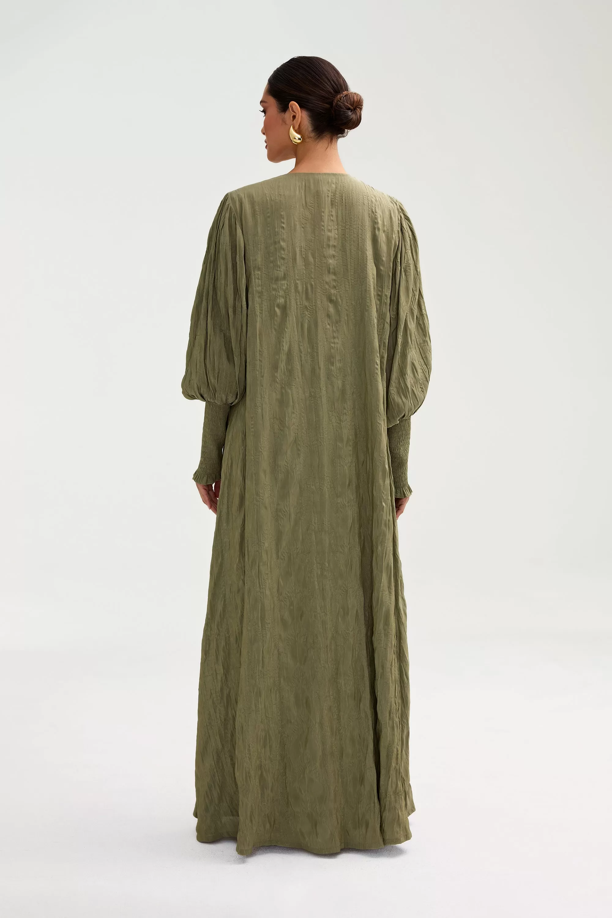 Deena Open Abaya - Sage