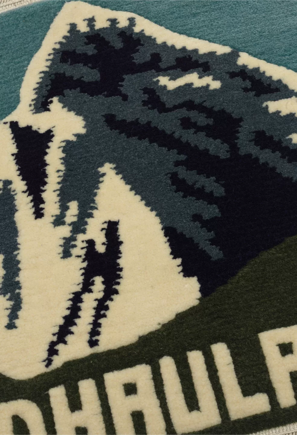 Dhaulagiri Wool Rug / Blue x Olive