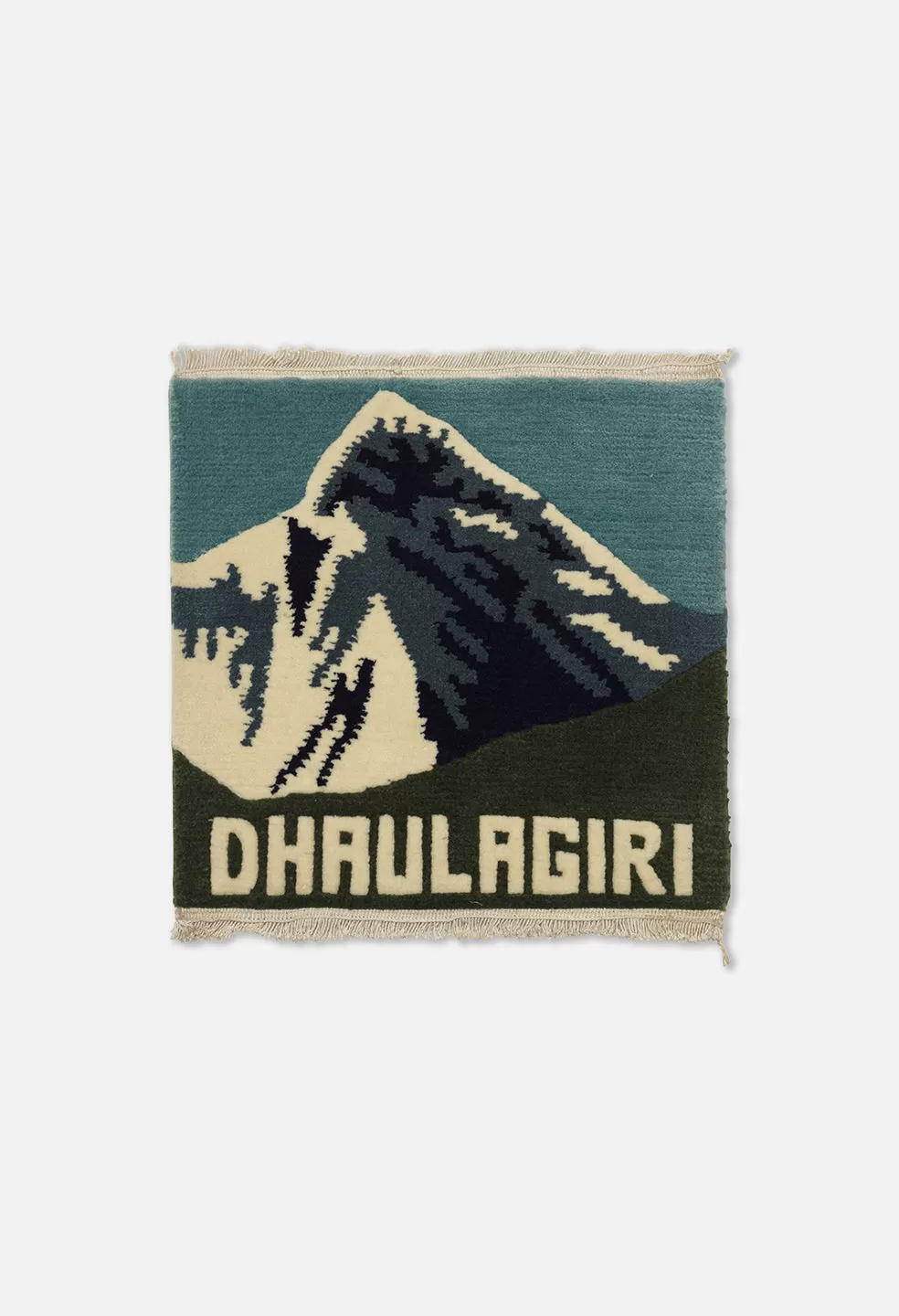 Dhaulagiri Wool Rug / Blue x Olive