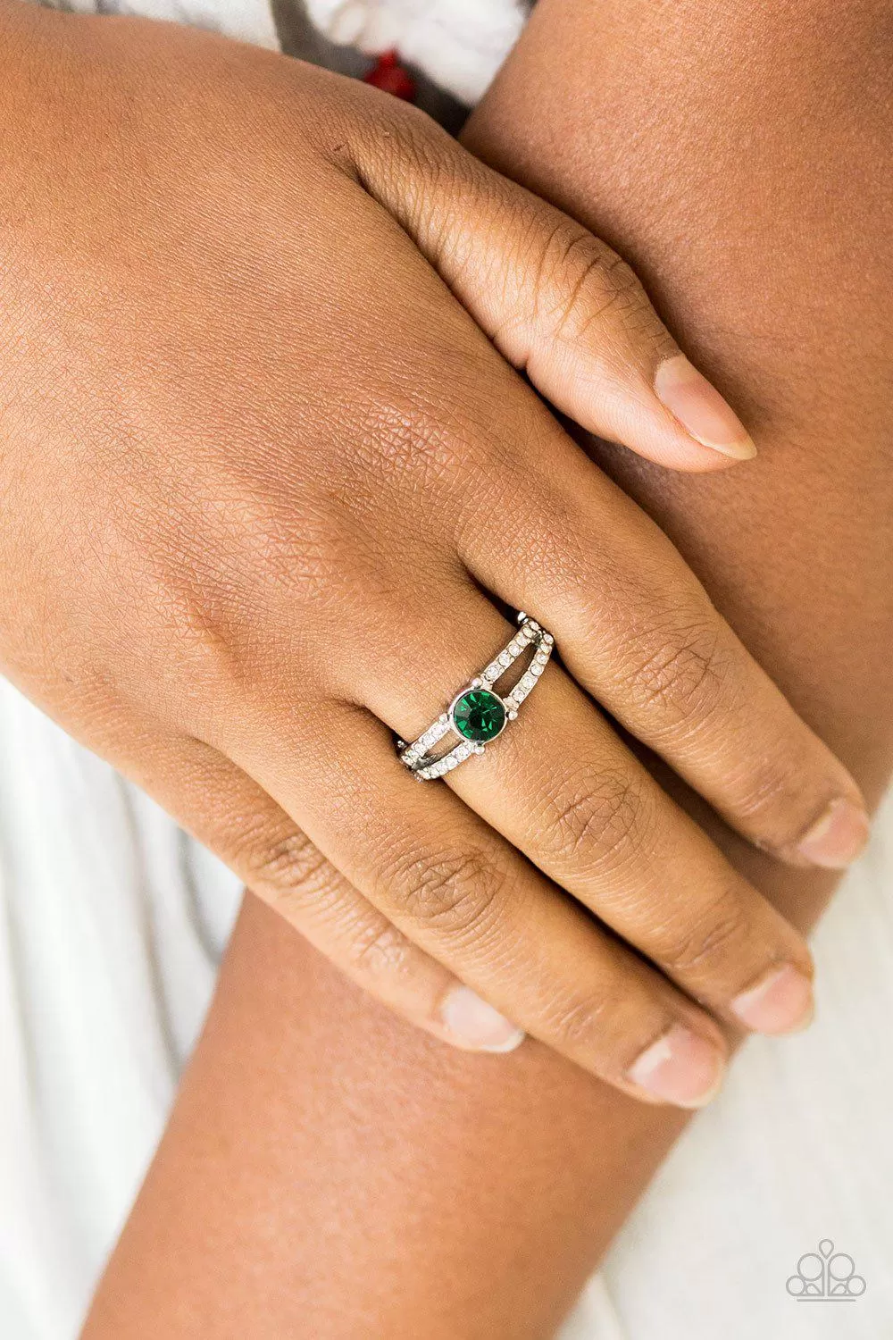 Dream Sparkle Green Gem Ring - Paparazzi Accessories