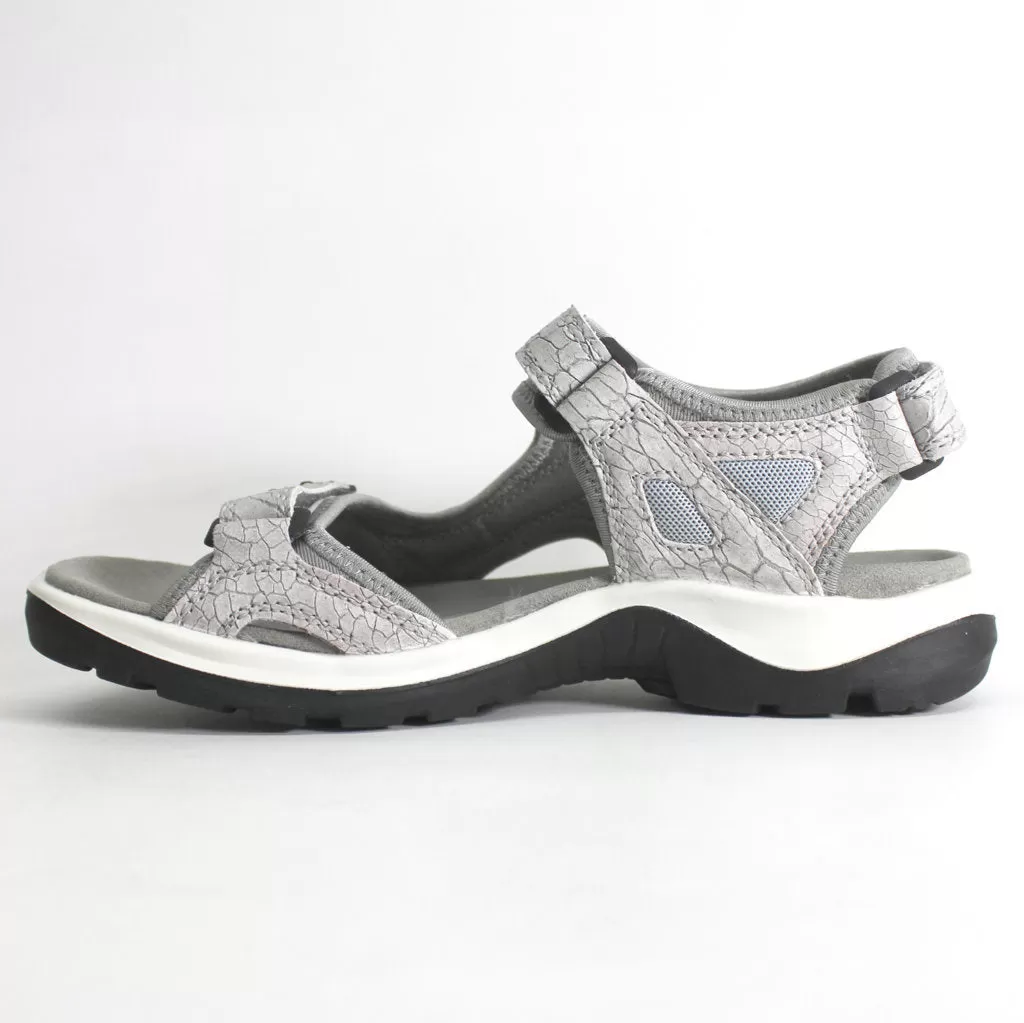 Ecco Offroad 20101-03280 Womens Leather Sandal - Grey