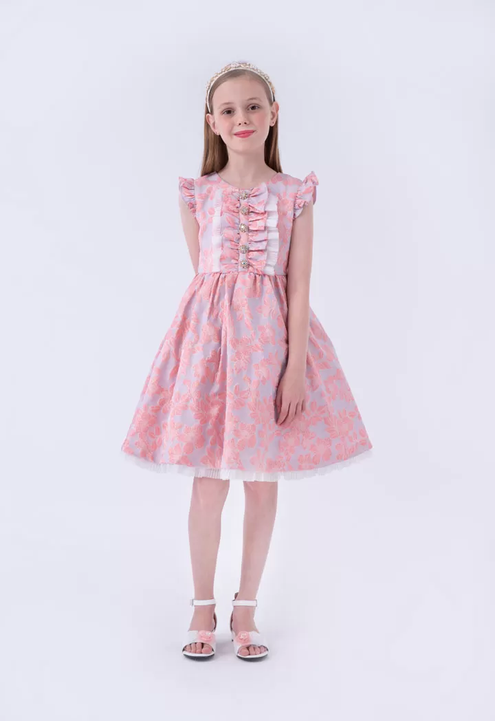 Electric Pleated Lining Dress