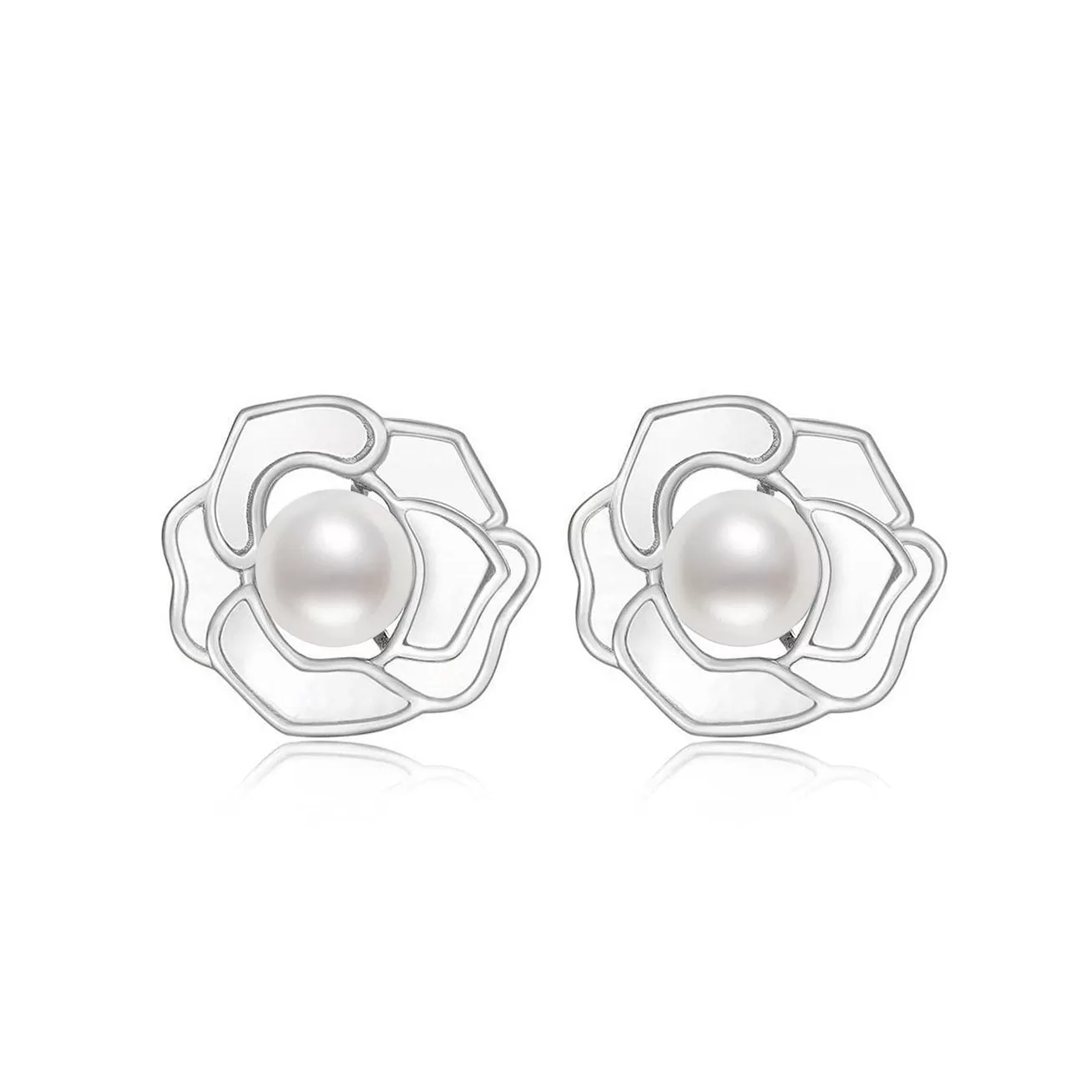 Elegant Freshwater Pearl Earrings WE00410 | GARDENS