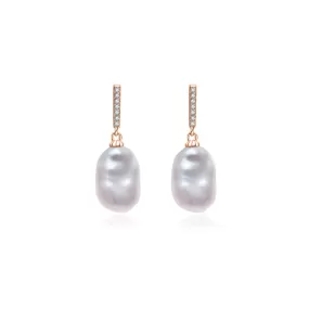 Elegant Keshi Freshwater Pearl Earrings WE00600