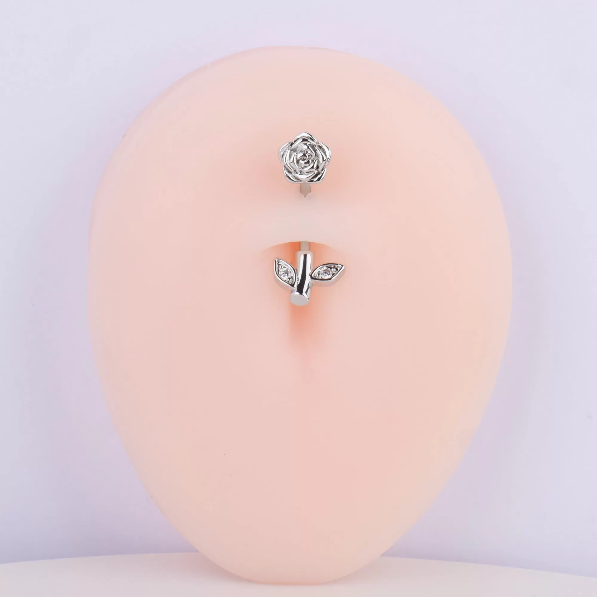 Elegant Rose Belly Ring