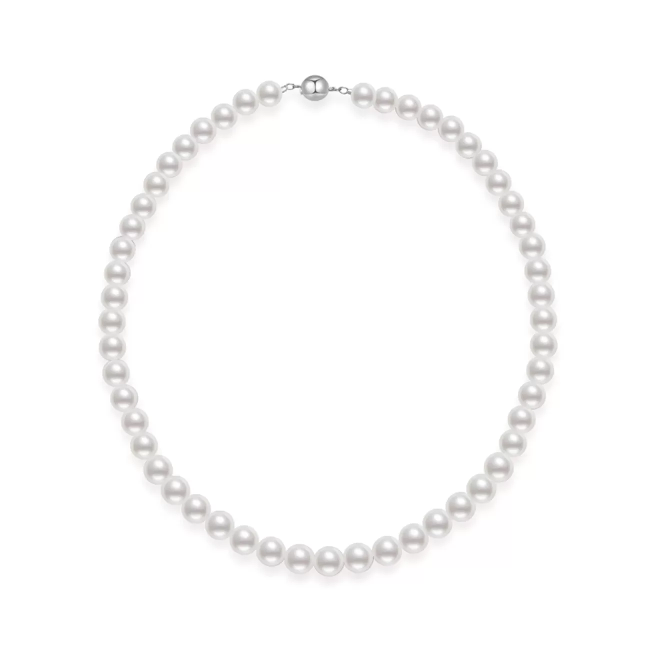 Elegent White Freshwater Pearl Necklace WN00094