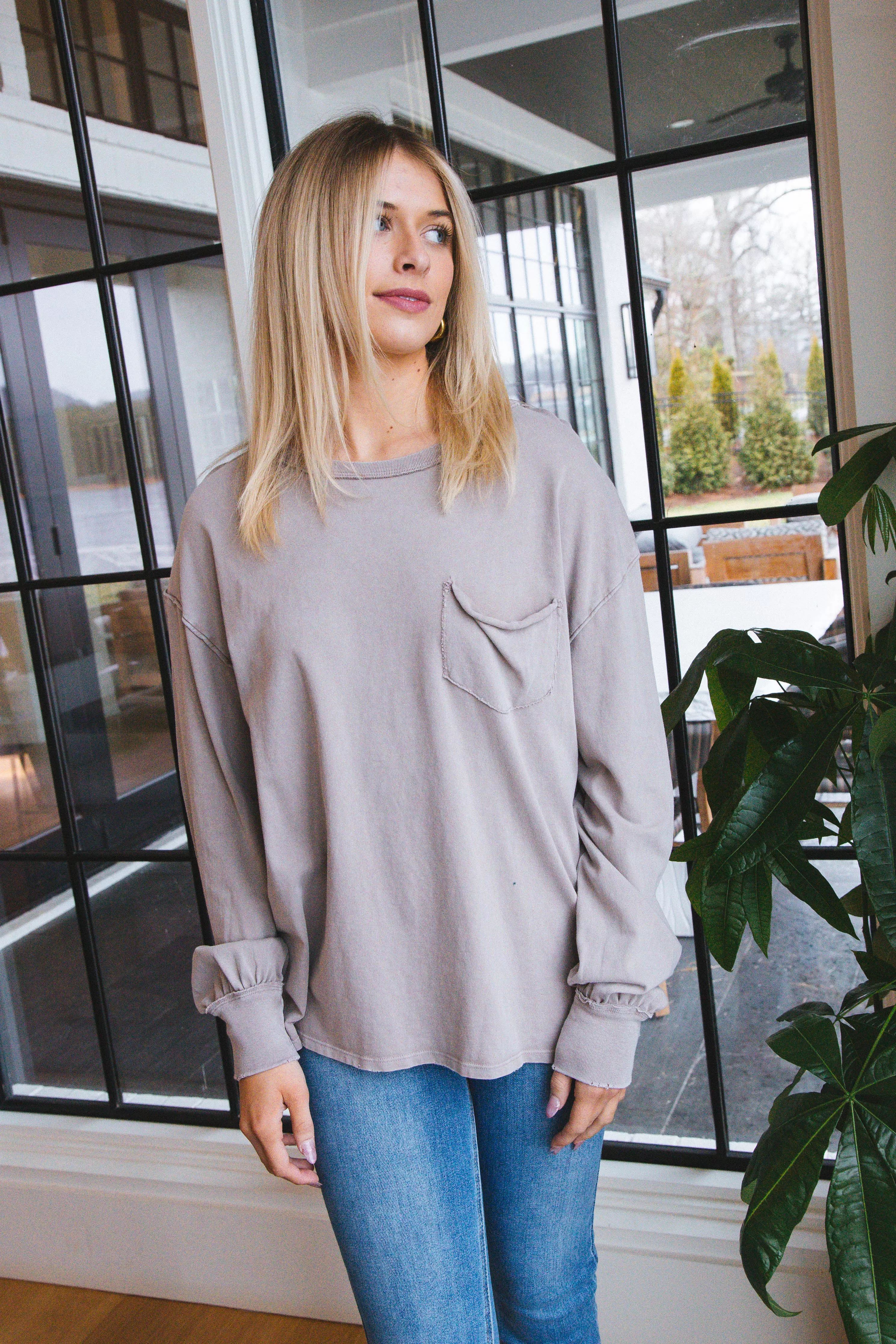 Fade Into You Long Sleeve Tee, Etherea | Free People