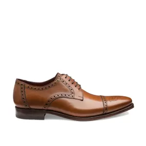 Foley Semi-Brogue Derby Shoes - Brown