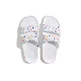 Freedom Moses Slides - Terrazo White