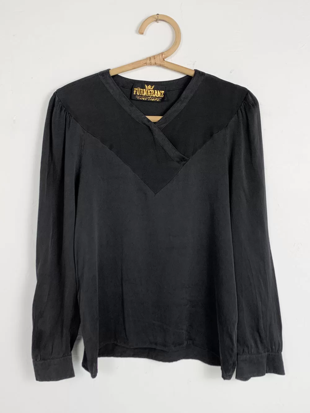 Furnkranz Black Silk Blouse