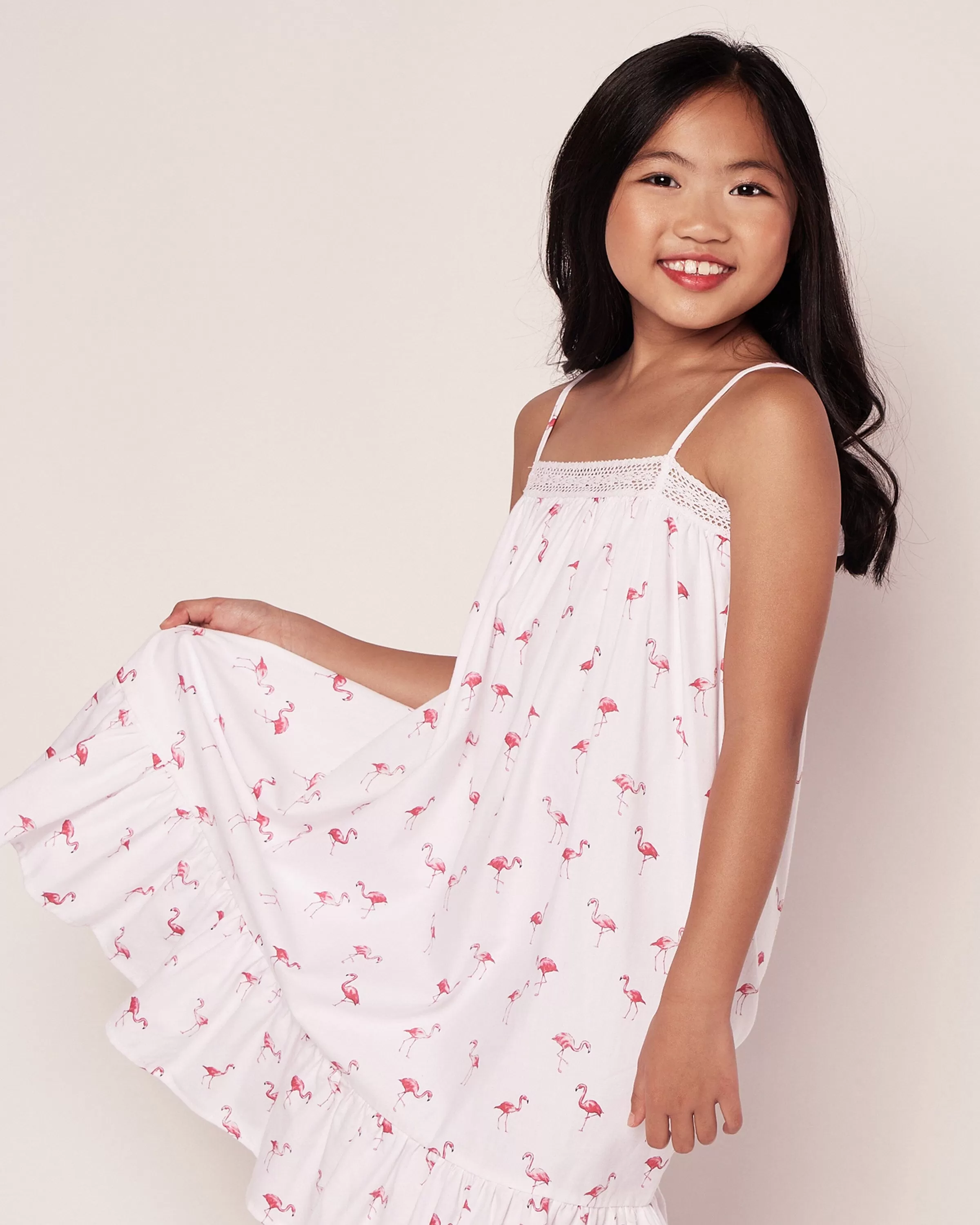 Girl's Twill Lily Nightgown | Flamingos