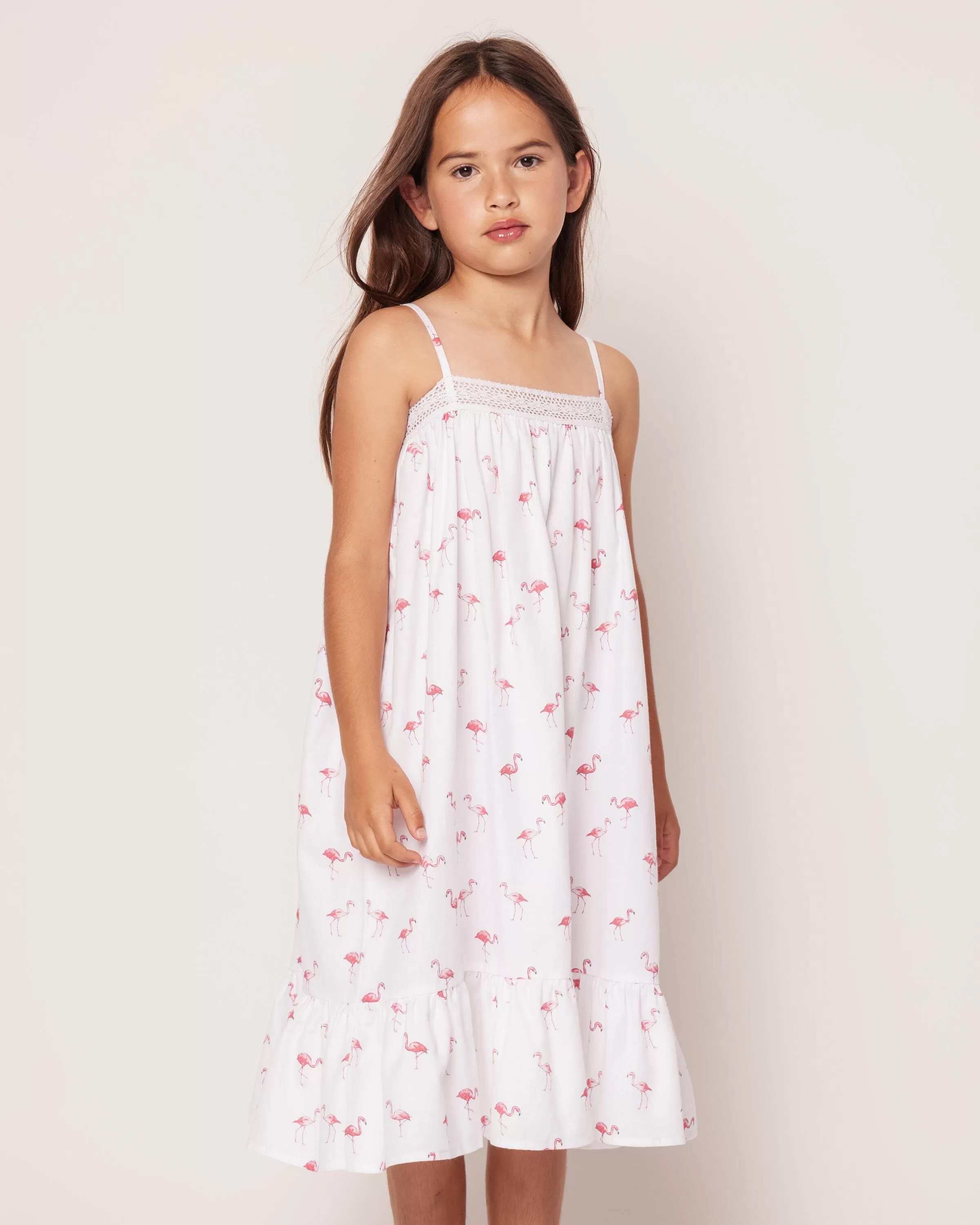 Girl's Twill Lily Nightgown | Flamingos