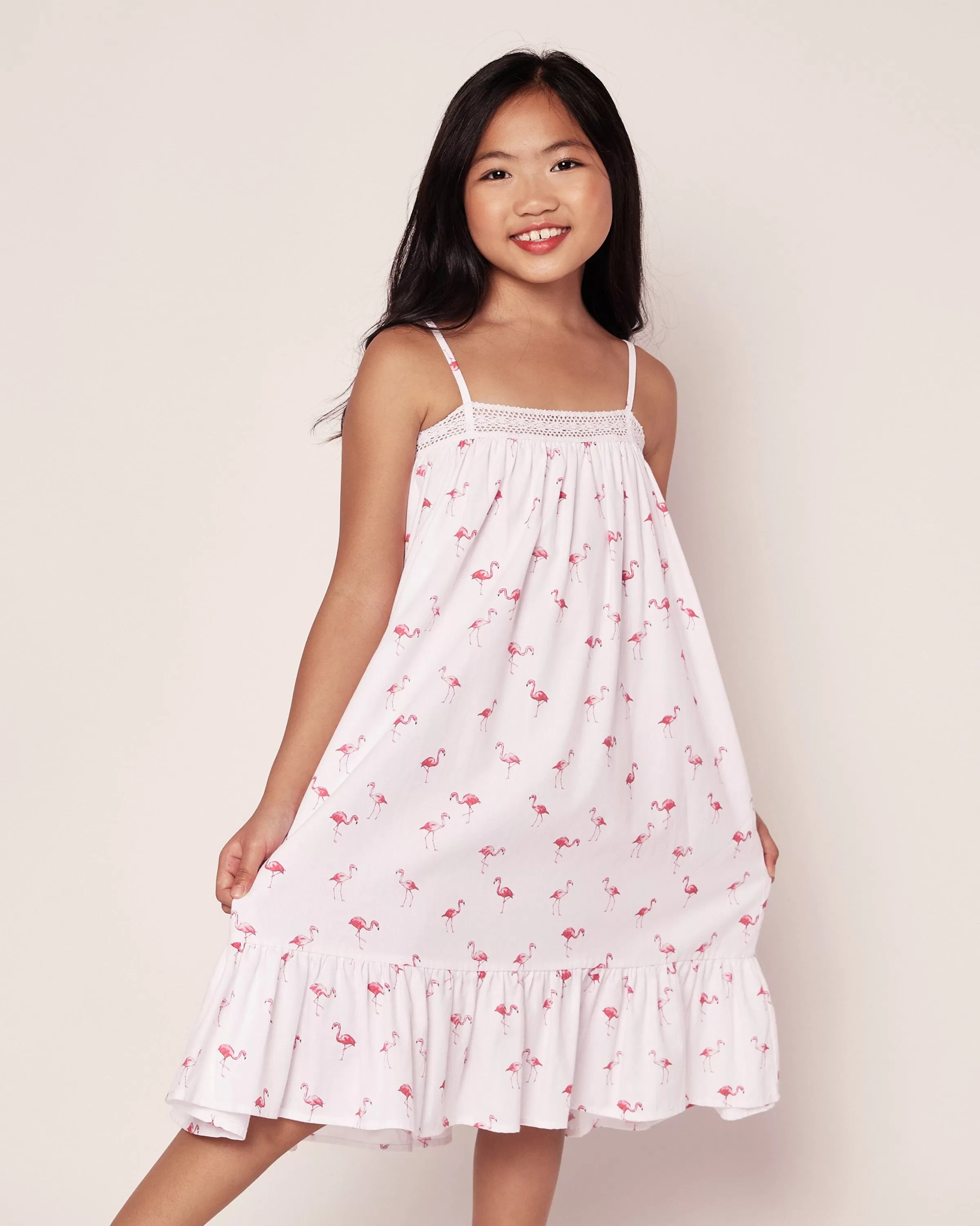 Girl's Twill Lily Nightgown | Flamingos