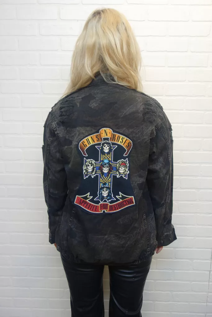 Guns 'N Roses Acid Wash Camo Jacket