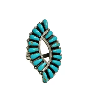 Hachita Kingman Authentic Turquoise Ring