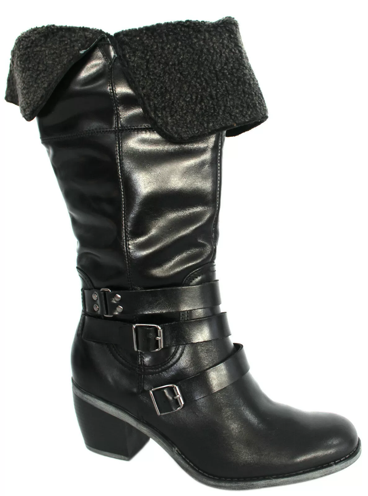 Hush Puppies Rustique 14inch Womens Black Boots