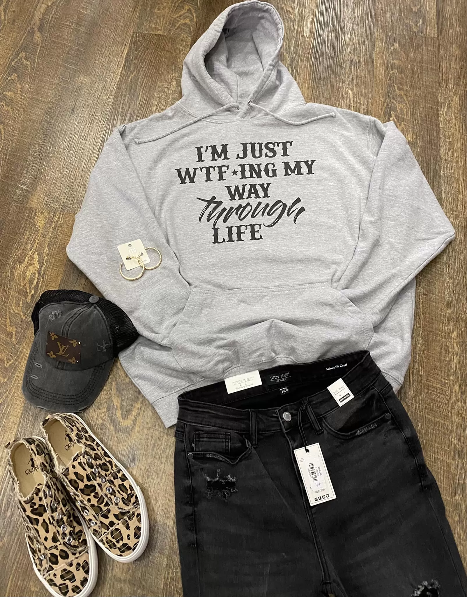 I'm Just WTF'ing My Way Through Life  (DTG ) Hoodie