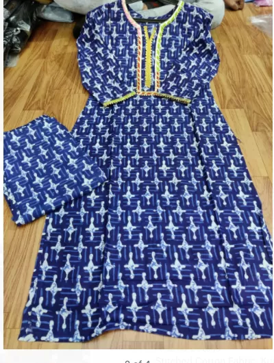 Indigo Blue Kurti Pant set UK Next Day