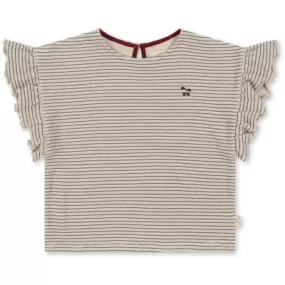 Itty Frill Tee Gots - Stripe Bluie