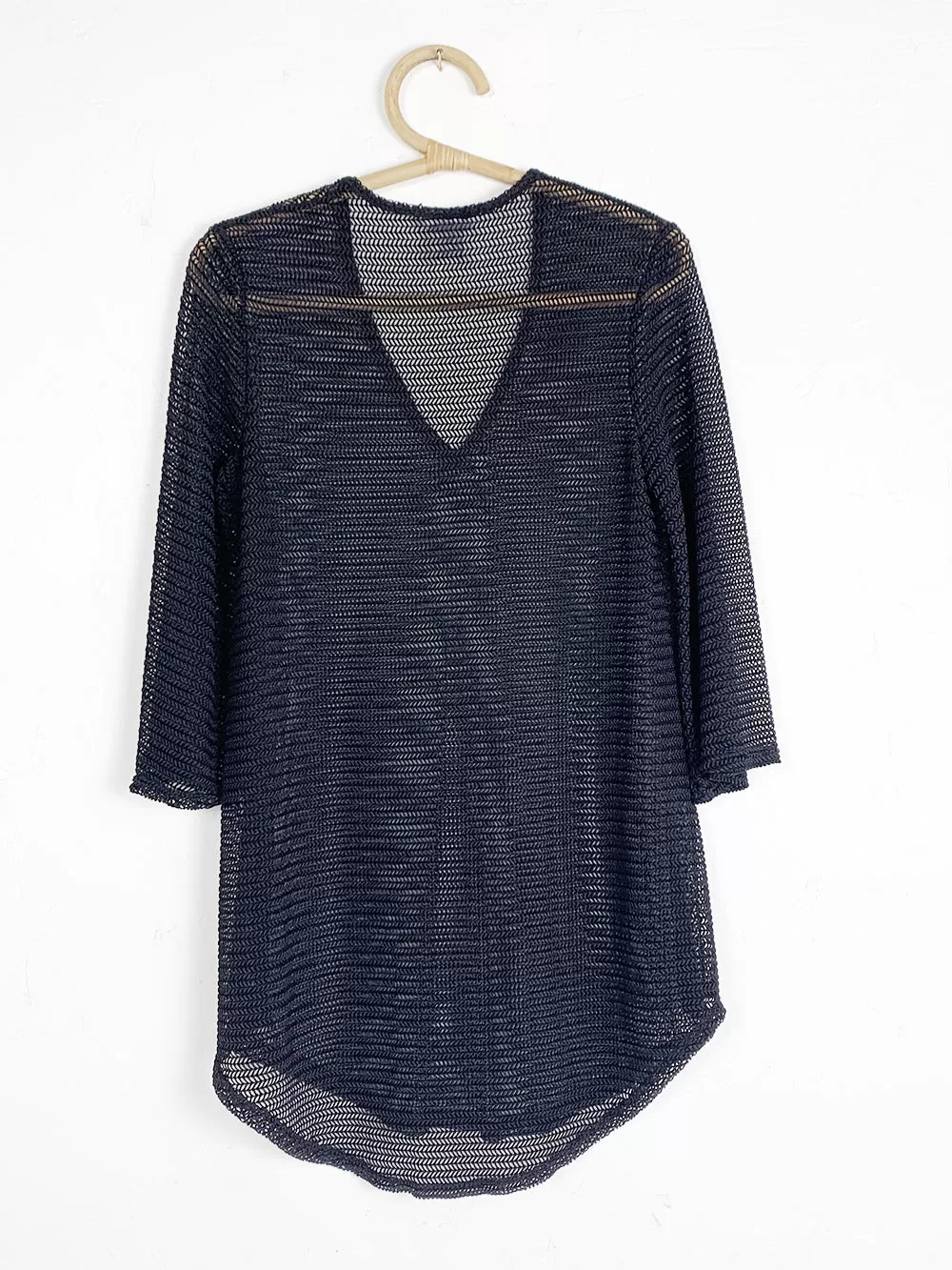 JordanTaylor Black Mesh Tunic Coverup