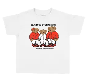 Kids Foam Lava Shirt - Family Bear - White