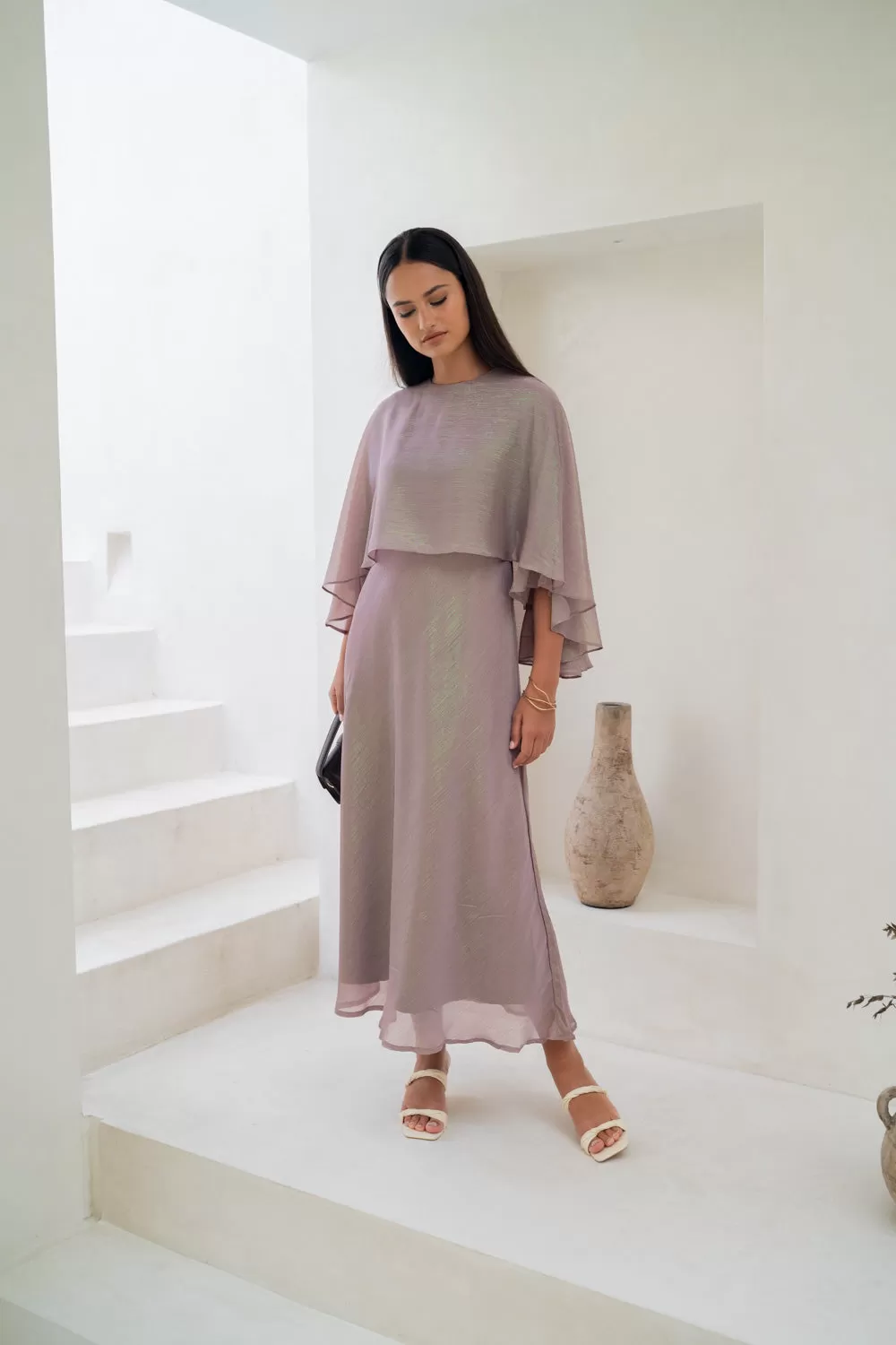 Lavender Cascade Dress