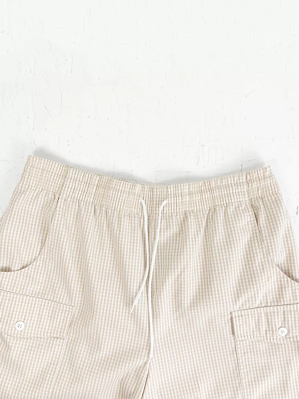 Lord&Taylor Beige Checkered Picnic Shorts