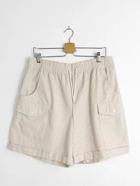 Lord&Taylor Beige Checkered Picnic Shorts