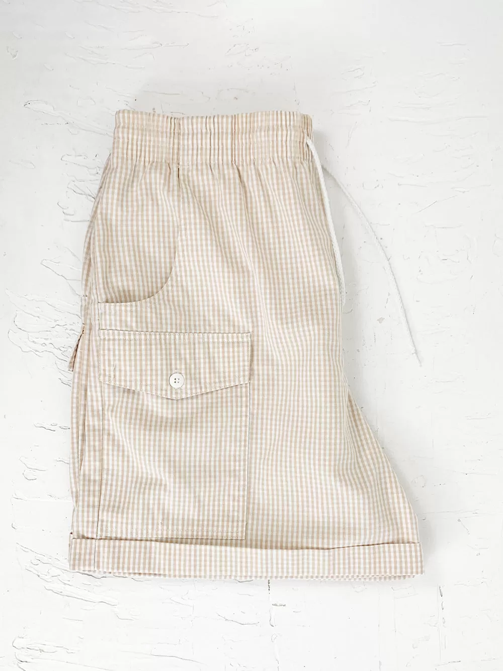 Lord&Taylor Beige Checkered Picnic Shorts