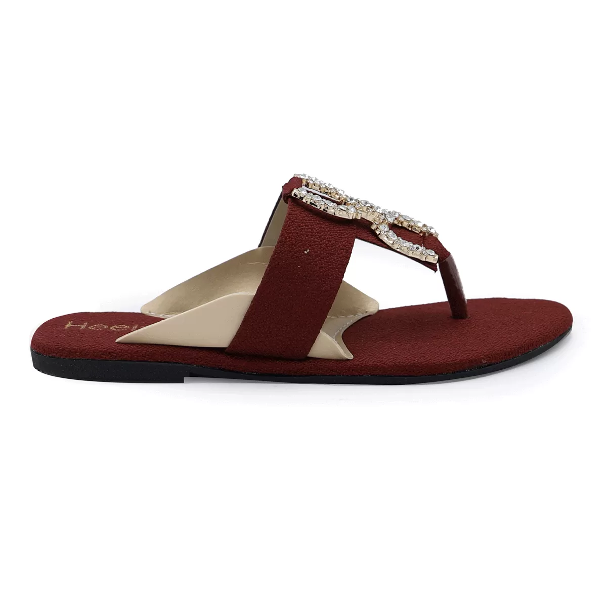 Maroon Casual Chappal 000335