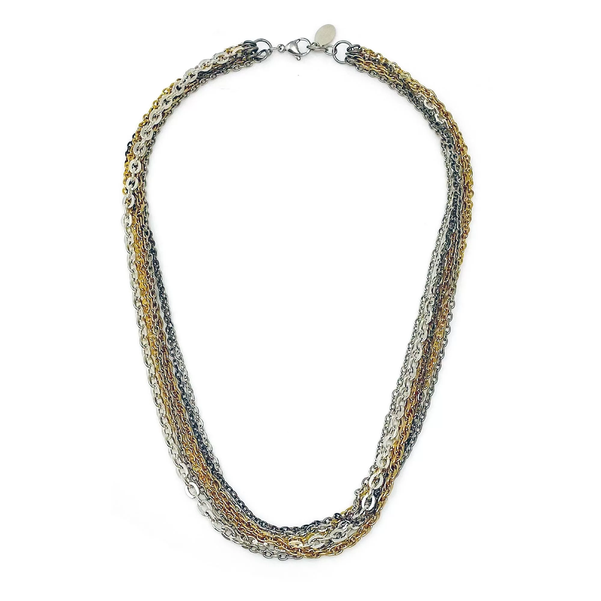 MASON mixed metal chain necklace