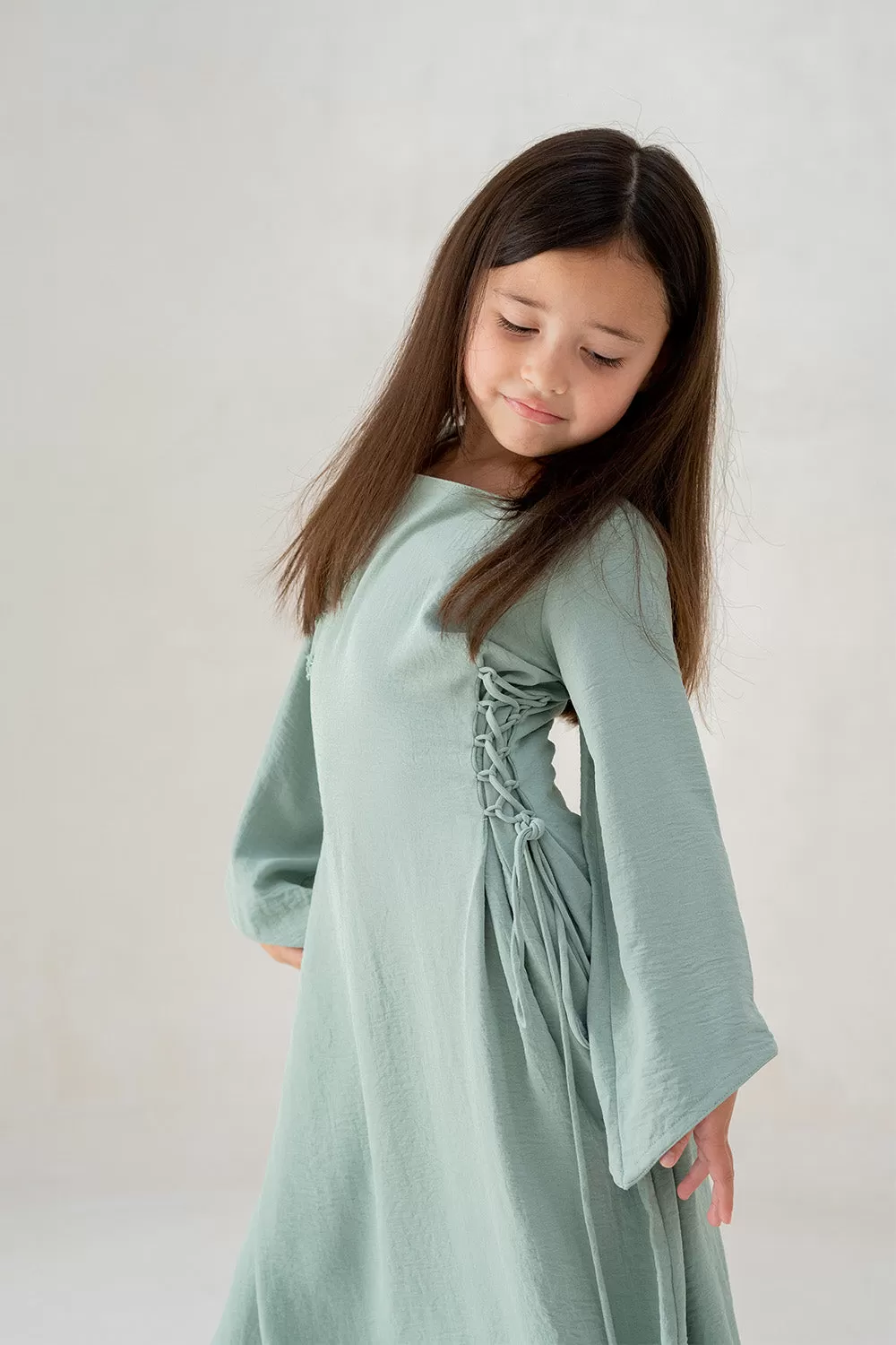 Minty Mist Kids Abaya